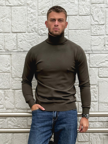 Pull col roulé Gaspard - Kaki