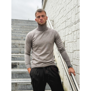 Pull col roulé Gaspard - Taupe