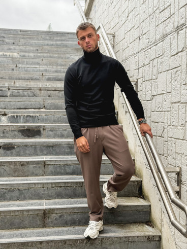 Pull col roulé Gaspard - Noir