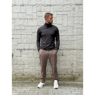 Pull col roulé Gaspard - Gris foncé