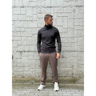 Pull col roulé Gaspard - Gris foncé