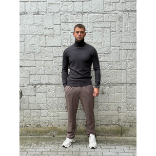 Pull col roulé Gaspard - Gris foncé