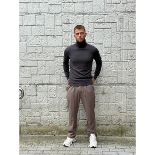 Pull col roulé Gaspard - Gris foncé