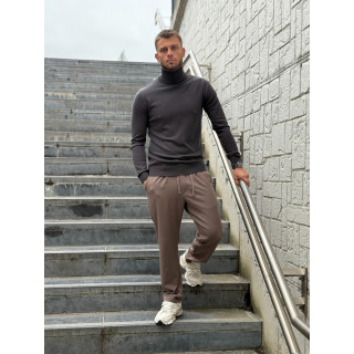 Pull col roulé Gaspard - Gris foncé