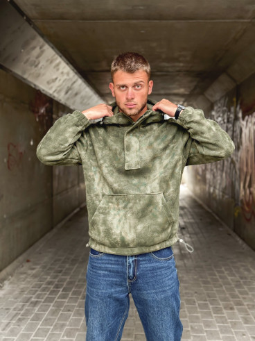 Pull à capuche Laurenz - Kaki