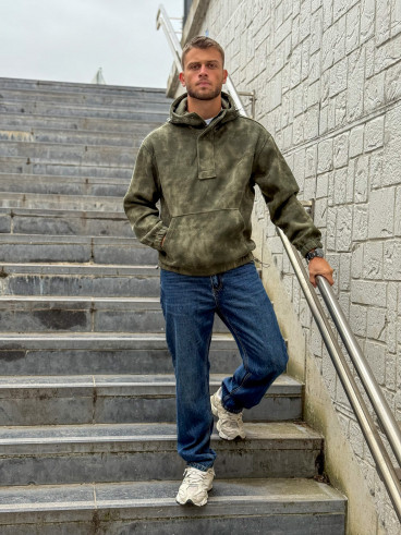 Pull à capuche Laurenz - Kaki Pull à capuche Laurenz - Kaki