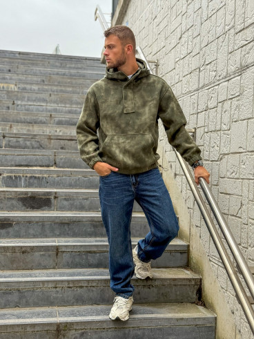 Pull à capuche Laurenz - Kaki Pull à capuche Laurenz - Kaki