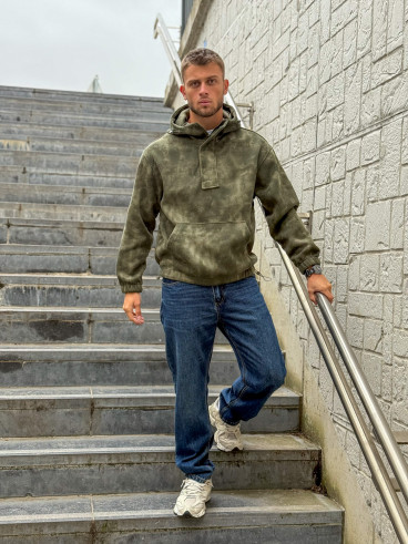 Pull à capuche Laurenz - Kaki Pull à capuche Laurenz - Kaki