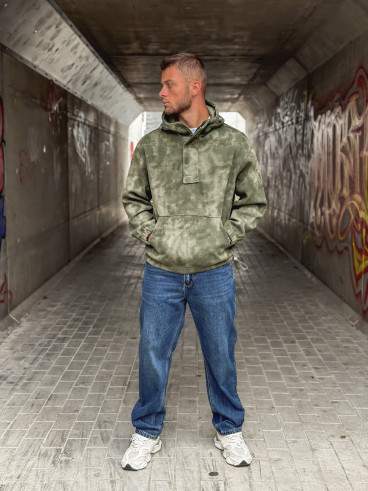 Pull à capuche Laurenz - Kaki Pull à capuche Laurenz - Kaki