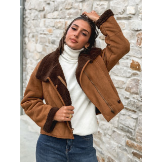 Veste en Suédine Jalya - Camel