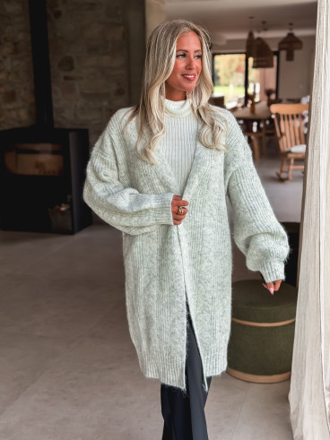 Gilet long Elinna - Gris