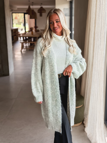 Gilet long Elinna - Gris