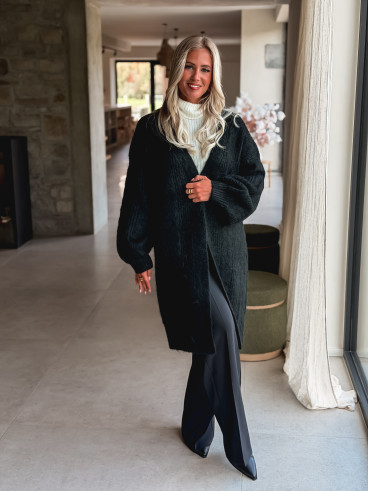 Gilet long Elinna - Noir