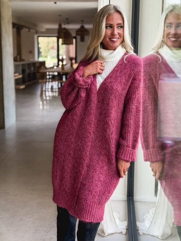 Gilet long Elinna - Violet