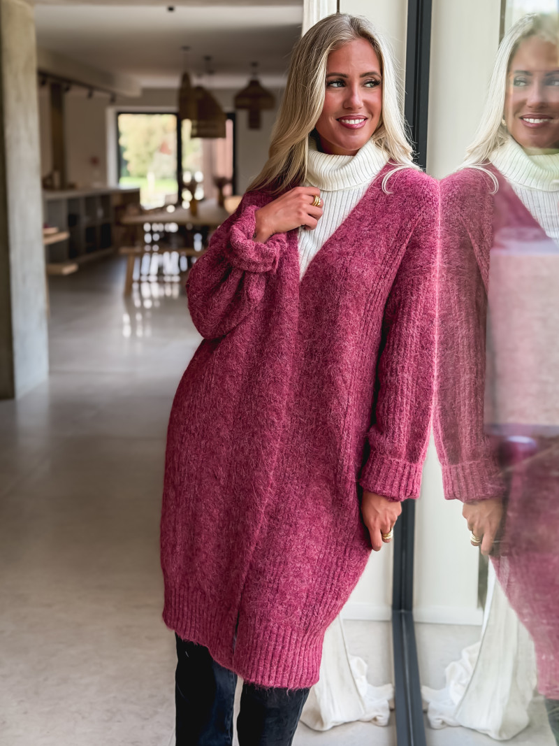 Gilet long Elinna - Violet
