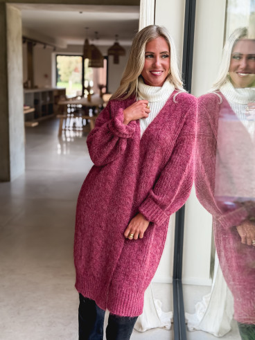 Gilet long Elinna - Violet