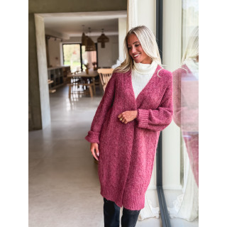Gilet long Elinna - Violet