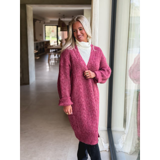 Gilet long Elinna - Violet