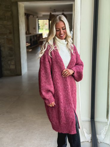 Gilet long Elinna - Violet