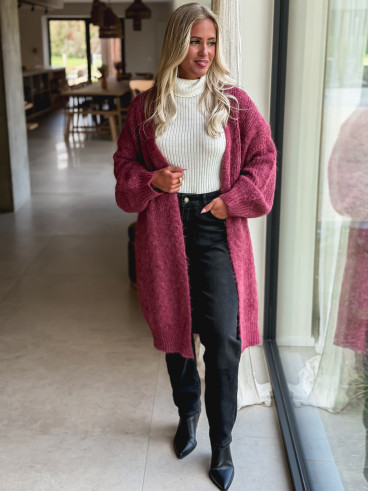 Gilet long Elinna - Violet