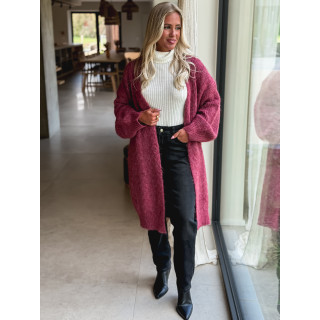 Gilet long Elinna - Violet