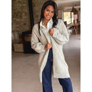 Gilet long Elinna - Taupe