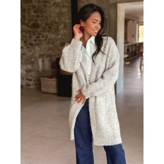 Gilet long Elinna - Taupe