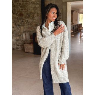 Gilet long Elinna - Taupe