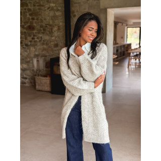 Gilet long Elinna - Taupe