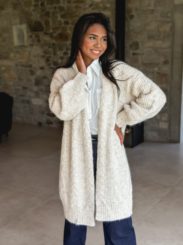 Gilet long Elinna - Beige