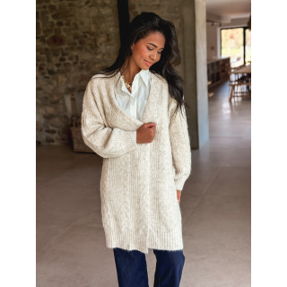 Gilet long Elinna - Beige