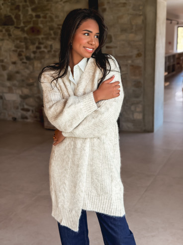 Gilet long Elinna - Beige