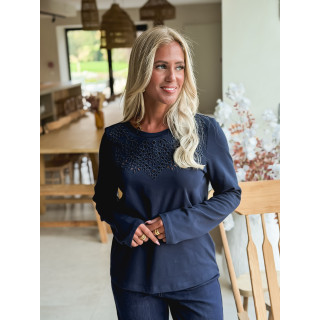 Blouse Dalyria - Bleu marine