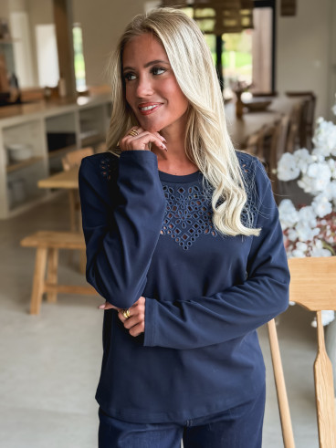 Blouse Dalyria - Bleu marine