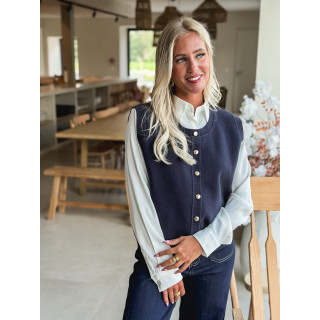 Gilet sans manches Marianne - Bleu marine
