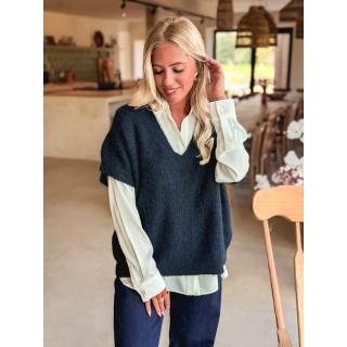 Pull Historia - Bleu marine