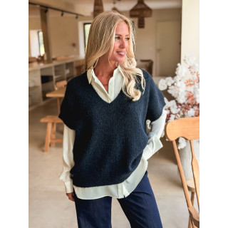 Pull Historia - Bleu marine
