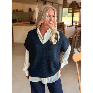 Pull Historia - Bleu marine