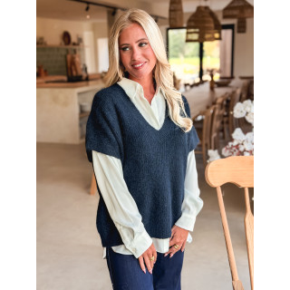 Pull Historia - Bleu marine