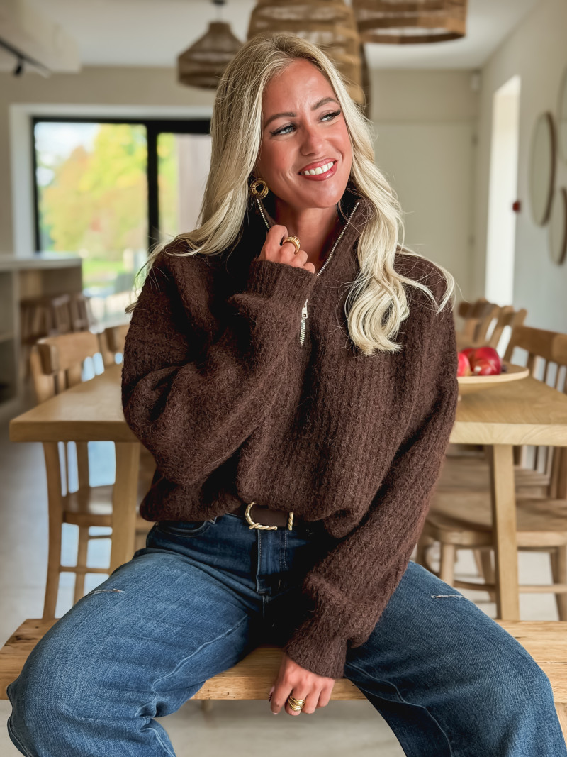 Pull Caleyna - Chocolat
