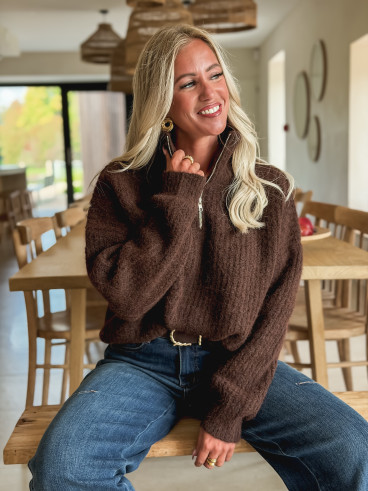 Pull Caleyna - Chocolat