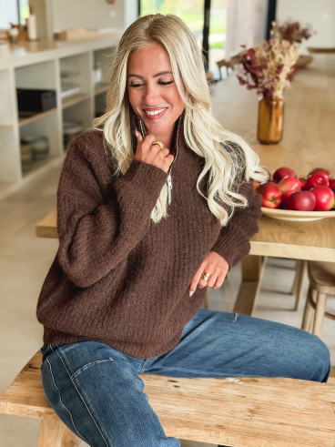 Pull Caleyna - Chocolat