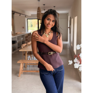 Blouse Grâce - Chocolat