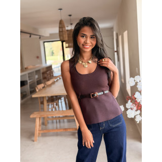 Blouse Grâce - Chocolat