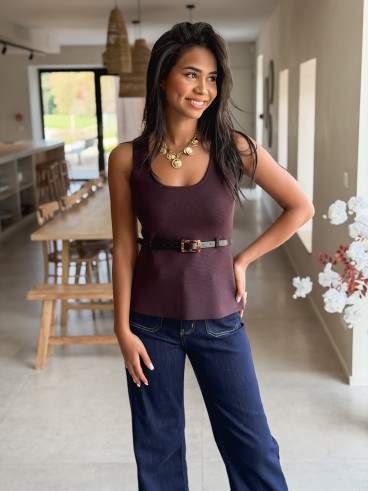 Blouse Grâce - Chocolat