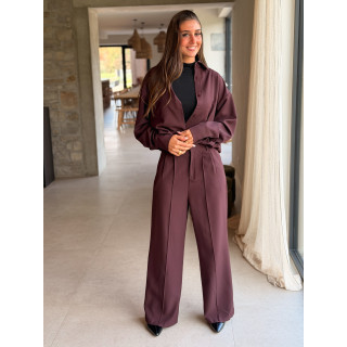 Pantalon Tania - Aubergine