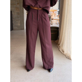 Pantalon Tania - Aubergine