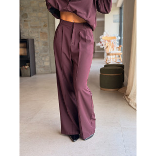 Pantalon Tania - Aubergine