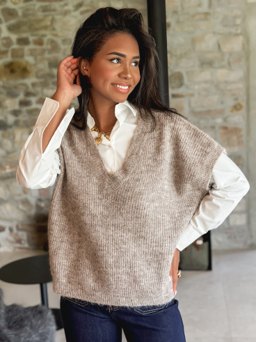 Pull Historia - Taupe