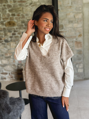 Pull Historia - Taupe